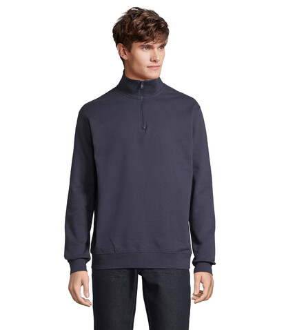 CONRAD Sweater Zip Kragen - French Navy bedrucken, Art.-Nr. S04234-FN-XXS