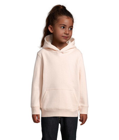 CONDOR KIDS Hoodie - Cremiges Rosa bedrucken, Art.-Nr. S04238-CP-5XL