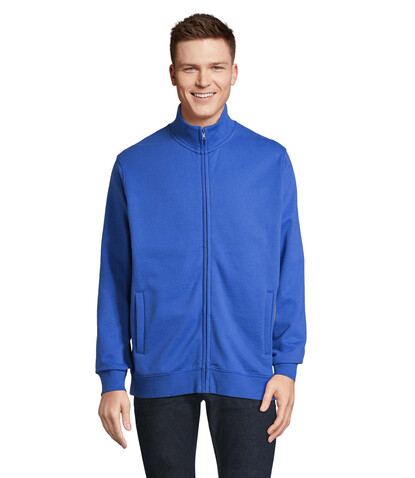 COOPER SWEATSHIRT FULL ZIP - Royal Blue bedrucken, Art.-Nr. S04240-RB-S
