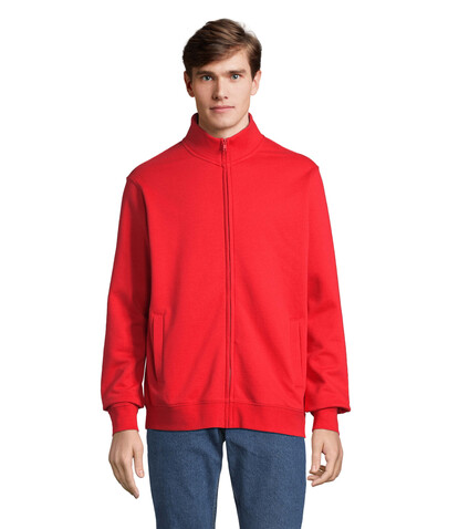 COOPER SWEATSHIRT FULL ZIP - Bright Red bedrucken, Art.-Nr. S04240-BT-3XL COOPER SWEATSHIRT FULL ZIP - Bright Red bedrucken, Art.-Nr. S04240-BT-3XL