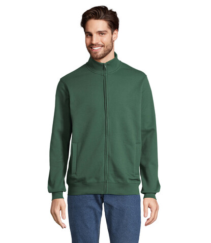 COOPER SWEATSHIRT FULL ZIP - Bottle Green bedrucken, Art.-Nr. S04240-BO-4XL COOPER SWEATSHIRT FULL ZIP - Bottle Green bedrucken, Art.-Nr. S04240-BO-4XL