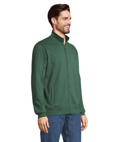 COOPER SWEATSHIRT FULL ZIP - Bottle Green bedrucken, Art.-Nr. S04240-BO-4XL COOPER SWEATSHIRT FULL ZIP - Bottle Green bedrucken, Art.-Nr. S04240-BO-4XL