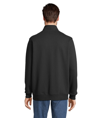 COOPER SWEATSHIRT FULL ZIP - Schwarz bedrucken, Art.-Nr. S04240-BK-XS