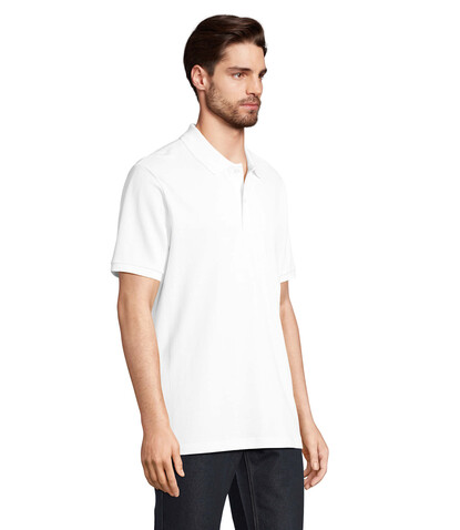 PEGASE Polo Bio 210g - White bedrucken, Art.-Nr. S04242-WH-L