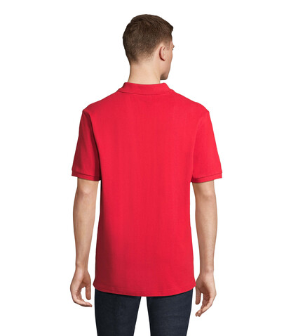 PEGASE Polo Bio 210g - Bright Red bedrucken, Art.-Nr. S04242-BT-M