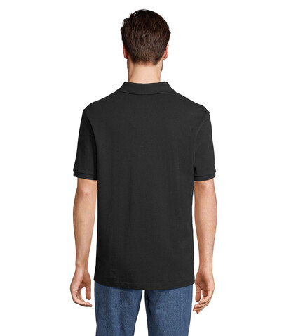 PEGASE Polo Bio 210g - Schwarz bedrucken, Art.-Nr. S04242-BK-S