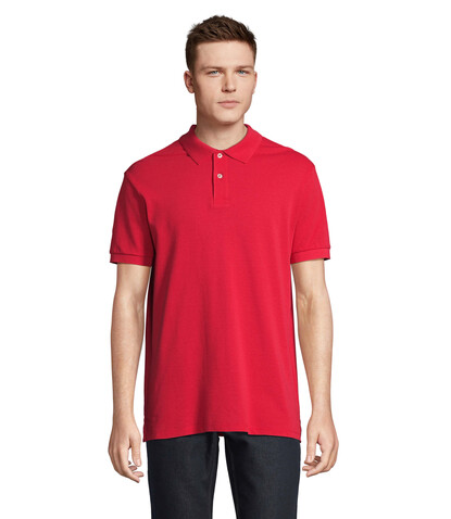 PACIFIC HERREN POLO - Red bedrucken, Art.-Nr. S04439-RD-XXL