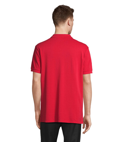 PACIFIC HERREN POLO - Red bedrucken, Art.-Nr. S04439-RD-XXL