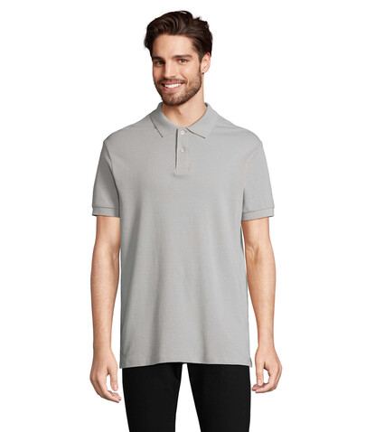 PACIFIC HERREN POLO - Pure Grey bedrucken, Art.-Nr. S04439-PG-S