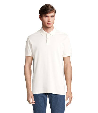 PACIFIC HERREN POLO - Off-White bedrucken, Art.-Nr. S04439-WW-XXL