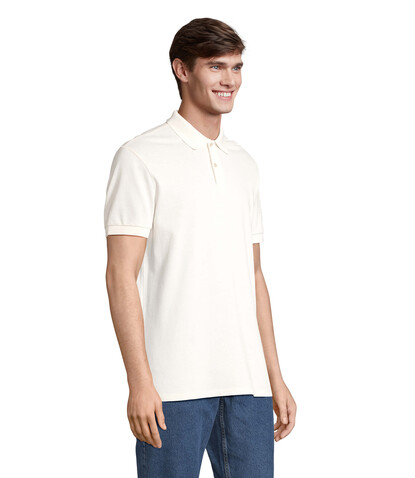 PACIFIC HERREN POLO - Off-White bedrucken, Art.-Nr. S04439-WW-XXL