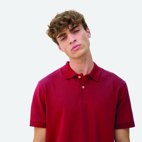 PACIFIC HERREN POLO - Folk Red Twin bedrucken, Art.-Nr. S04439-FR-XL