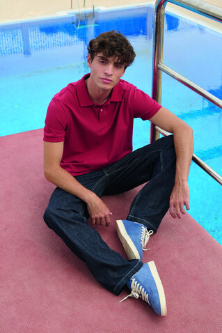PACIFIC HERREN POLO - Folk Red Twin bedrucken, Art.-Nr. S04439-FR-XL