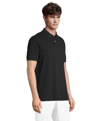 PACIFIC HERREN POLO - Schwarz bedrucken, Art.-Nr. S04439-BK-4XL PACIFIC HERREN POLO - Schwarz bedrucken, Art.-Nr. S04439-BK-4XL