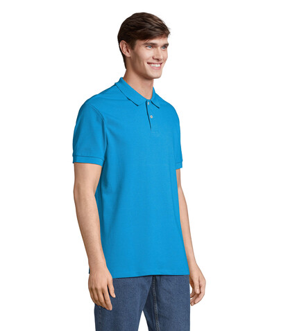 PACIFIC HERREN POLO - Aqua bedrucken, Art.-Nr. S04439-AQ-M PACIFIC HERREN POLO - Aqua bedrucken, Art.-Nr. S04439-AQ-M