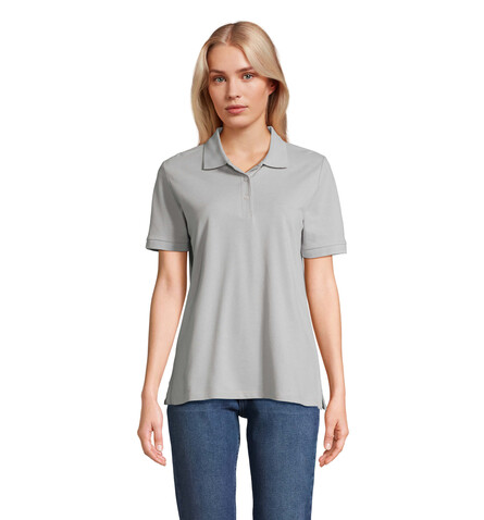 PACIFIC DAMEN POLO - Pure Grey bedrucken, Art.-Nr. S04440-PG-XL
