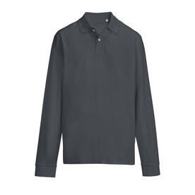 PACIFIC LSL POLO - Mausgrau bedrucken, Art.-Nr. S04441-MU-XXL