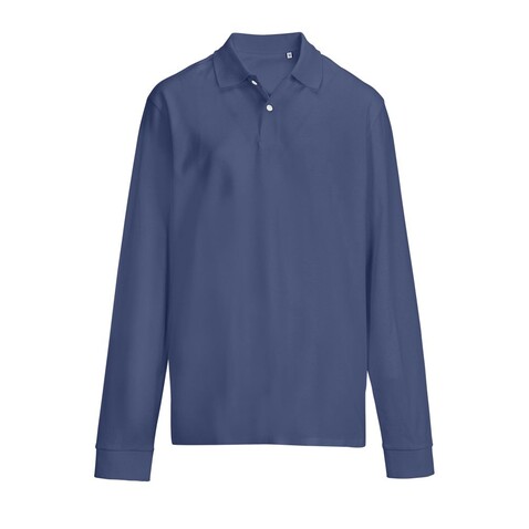 PACIFIC LSL POLO - Denim bedrucken, Art.-Nr. S04441-DM-XS