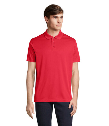 PITCHER UNISEX POLO - Red bedrucken, Art.-Nr. S04442-RD-XS PITCHER UNISEX POLO - Red bedrucken, Art.-Nr. S04442-RD-XS