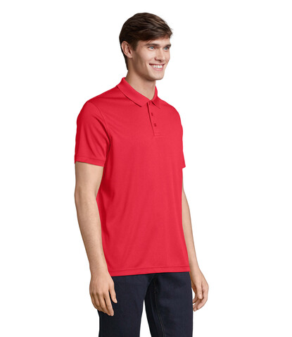 PITCHER UNISEX POLO - Red bedrucken, Art.-Nr. S04442-RD-XS PITCHER UNISEX POLO - Red bedrucken, Art.-Nr. S04442-RD-XS