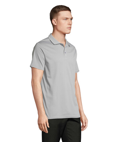 PITCHER UNISEX POLO - Pure Grey bedrucken, Art.-Nr. S04442-PG-XS PITCHER UNISEX POLO - Pure Grey bedrucken, Art.-Nr. S04442-PG-XS