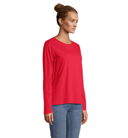 MONARCH DAMEN T-SHIRTS - Red bedrucken, Art.-Nr. S04443-RD-XS