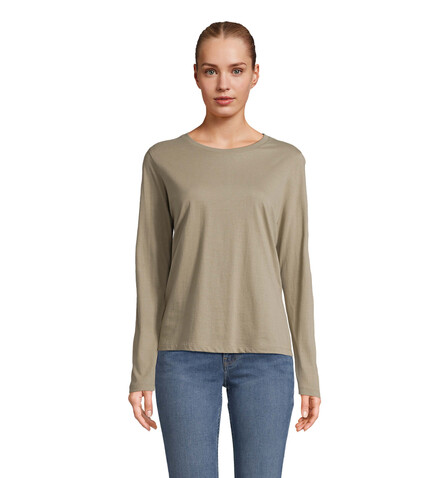 MONARCH DAMEN T-SHIRTS - Khaki bedrucken, Art.-Nr. S04443-KH-XS MONARCH DAMEN T-SHIRTS - Khaki bedrucken, Art.-Nr. S04443-KH-XS