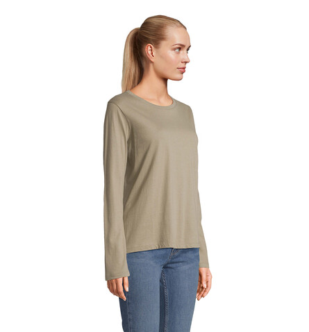 MONARCH DAMEN T-SHIRTS - Khaki bedrucken, Art.-Nr. S04443-KH-XS MONARCH DAMEN T-SHIRTS - Khaki bedrucken, Art.-Nr. S04443-KH-XS