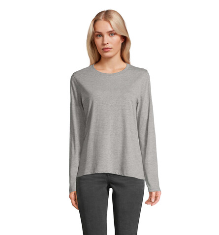 MONARCH DAMEN T-SHIRTS - Graue Melange bedrucken, Art.-Nr. S04443-GM-XL MONARCH DAMEN T-SHIRTS - Graue Melange bedrucken, Art.-Nr. S04443-GM-XL