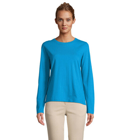 MONARCH DAMEN T-SHIRTS - Aqua bedrucken, Art.-Nr. S04443-AQ-XXL MONARCH DAMEN T-SHIRTS - Aqua bedrucken, Art.-Nr. S04443-AQ-XXL