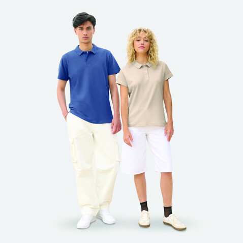PULSE DAMEN POLO - Linen Twin bedrucken, Art.-Nr. S04501-LN-S
