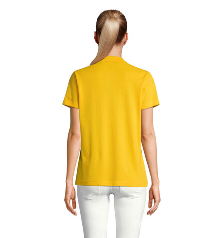 PULSE DAMEN POLO - Gold bedrucken, Art.-Nr. S04501-GO-M