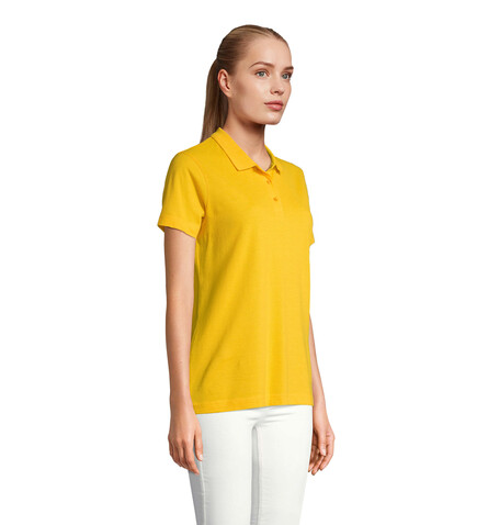 PULSE DAMEN POLO - Gold bedrucken, Art.-Nr. S04501-GO-M