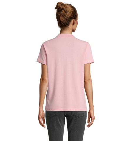 PULSE DAMEN POLO - Bonbon Rosa bedrucken, Art.-Nr. S04501-AX-XS