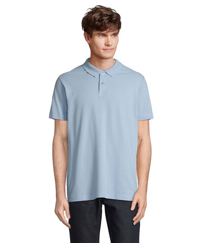 PULSE UNISEX POLO - Sky Blue Pique bedrucken, Art.-Nr. S04502-SP-XL PULSE UNISEX POLO - Sky Blue Pique bedrucken, Art.-Nr. S04502-SP-XL