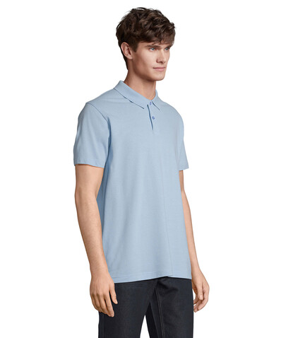 PULSE UNISEX POLO - Sky Blue Pique bedrucken, Art.-Nr. S04502-SP-XL PULSE UNISEX POLO - Sky Blue Pique bedrucken, Art.-Nr. S04502-SP-XL