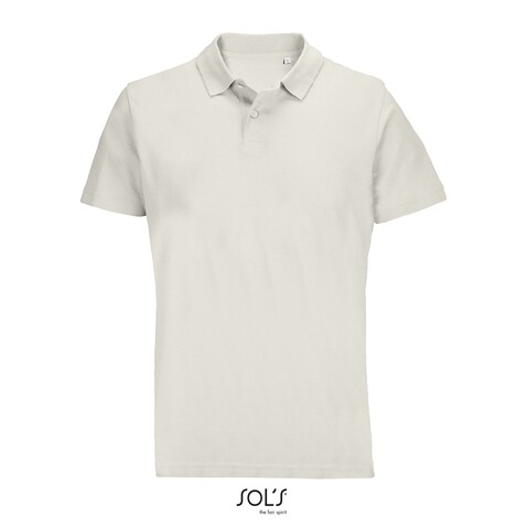 PULSE UNISEX POLO - Off-White bedrucken, Art.-Nr. S04502-WW-L PULSE UNISEX POLO - Off-White bedrucken, Art.-Nr. S04502-WW-L