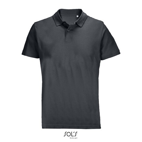 PULSE UNISEX POLO - Mausgrau bedrucken, Art.-Nr. S04502-MU-S