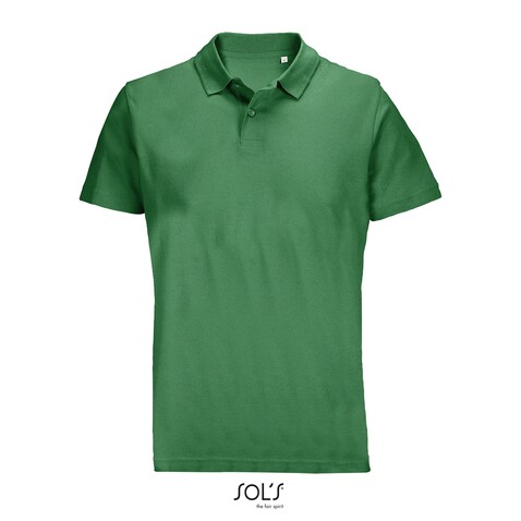 PULSE UNISEX POLO - Kelly Green bedrucken, Art.-Nr. S04502-KG-XL