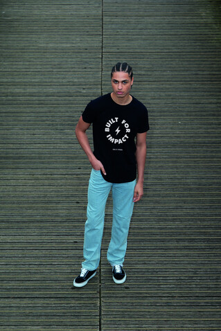 TITAN T-SHIRT 150gr - Black 2 bedrucken, Art.-Nr. S04728-BB-S