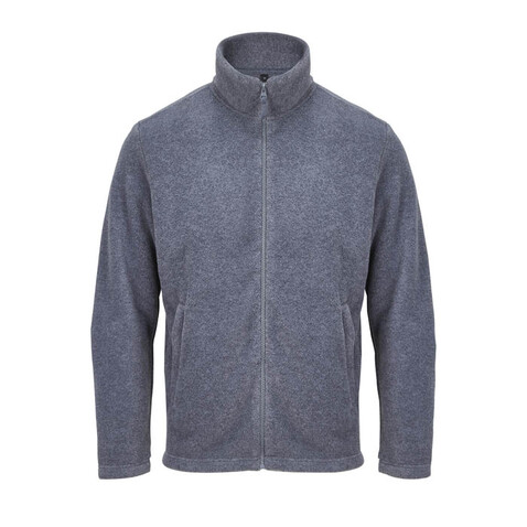 NITRO-JACKE MIT ZIPPER - Graue Melange bedrucken, Art.-Nr. S04759-GM-S