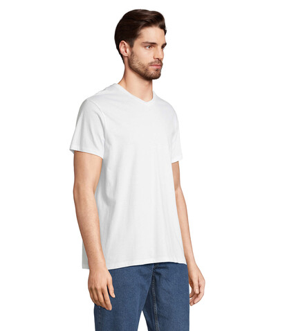 REGENT V V-NECK T-SHIRT - White bedrucken, Art.-Nr. S04765-WH-L REGENT V V-NECK T-SHIRT - White bedrucken, Art.-Nr. S04765-WH-L