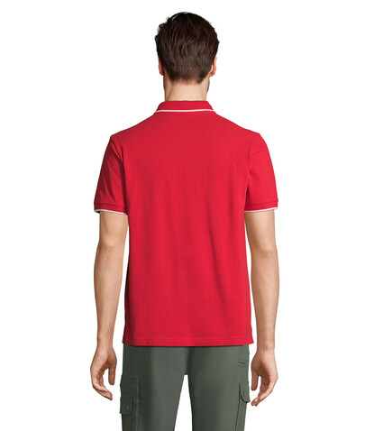 PALERMO POLO-SHIRT - Leuchtend Rot / Weiß bedrucken, Art.-Nr. S04769-KA-L PALERMO POLO-SHIRT - Leuchtend Rot / Weiß bedrucken, Art.-Nr. S04769-KA-L