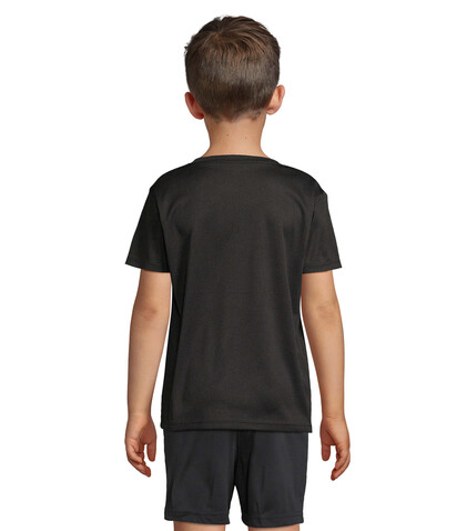 SPRINT KIDS SPORTS T-SHIRT - Schwarz bedrucken, Art.-Nr. S04773-BK-L SPRINT KIDS SPORTS T-SHIRT - Schwarz bedrucken, Art.-Nr. S04773-BK-L