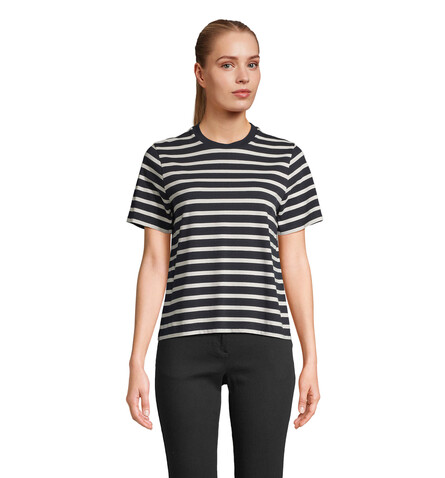LEGEND DAMEN-T-SHIRT - Navy|Off White bedrucken, Art.-Nr. S04776-BH-XXL