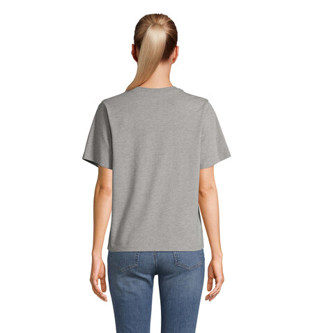 LEGEND DAMEN-T-SHIRT - Graue Melange bedrucken, Art.-Nr. S04776-GM-M
