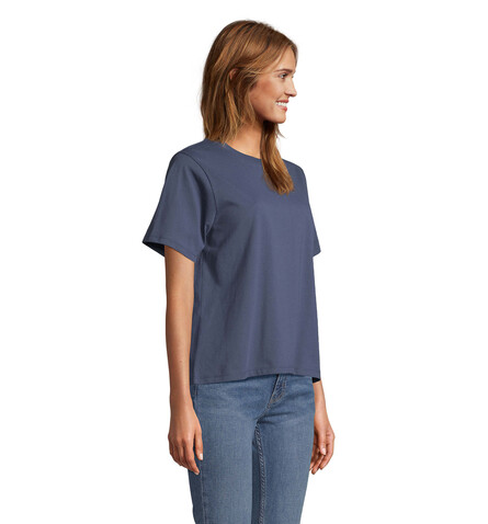LEGEND DAMEN-T-SHIRT - Denim bedrucken, Art.-Nr. S04776-DM-M