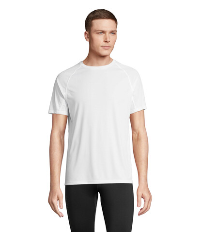 VORTEX RAGLAN T-SHIRT - White bedrucken, Art.-Nr. S04787-WH-XL