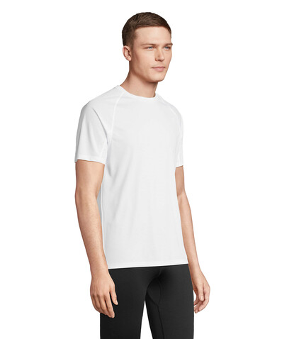 VORTEX RAGLAN T-SHIRT - White bedrucken, Art.-Nr. S04787-WH-XL