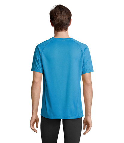 VORTEX RAGLAN T-SHIRT - Aqua bedrucken, Art.-Nr. S04787-AQ-XS